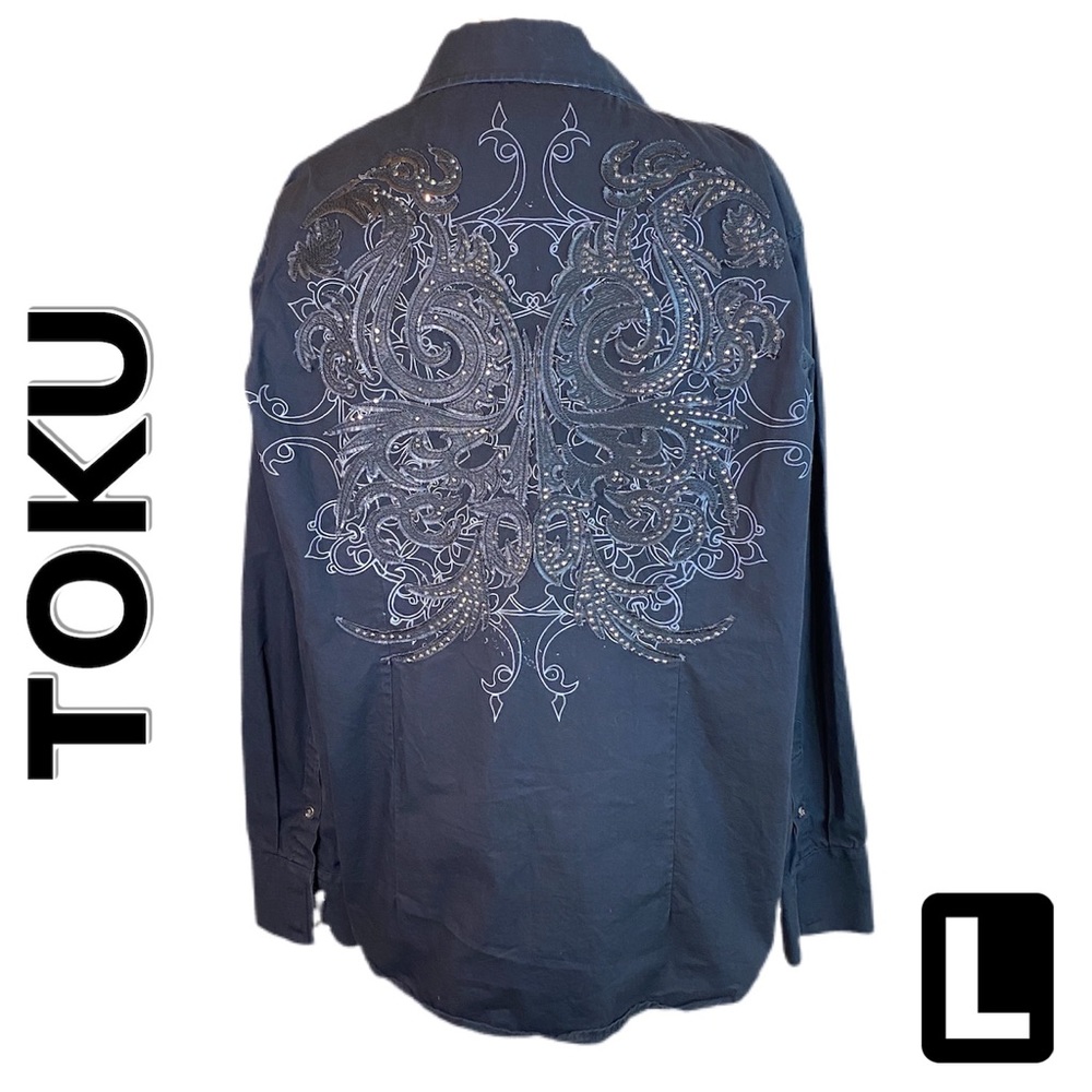 TOKU Embellished Back Design Shirt (L)